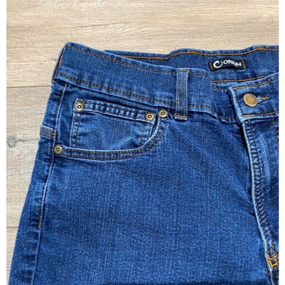 Origin Delta68 Mens 32X32 Tapered Relaxed Dark Stretch Jeans USA Made - Picture 3 of 12